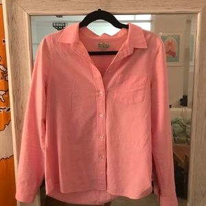 Madewell Bright Pink Flannel